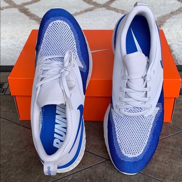 •NIKE ODYSSEY REACT 2 FLYKNIT VAST GREY/GAME ROYAL - Picture 11 of 16